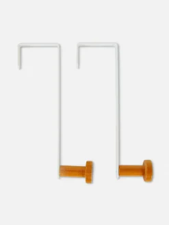 Solutions De Rangement Murales Et Cintres|Primark Lot De 2 Patères De Porte Blanc