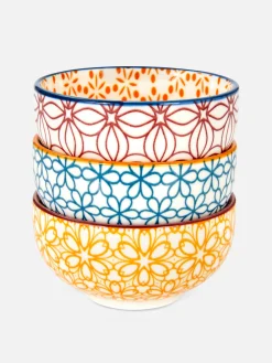 Assiettes, Bols Et Plats|Art De La Table|Primark Lot De 3 Petits Bols à Motif Mosaïque Multicolore