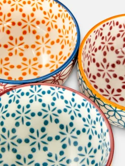 Assiettes, Bols Et Plats|Art De La Table|Primark Lot De 3 Petits Bols à Motif Mosaïque Multicolore