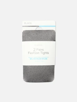 Collants|Primark Lot De 2 Petits Collants Résille Noir