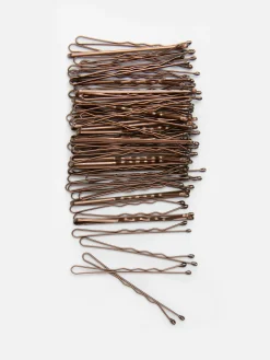 Accessoires Cheveux|Primark Lot De 60 Pinces à Cheveux Kirby Marron