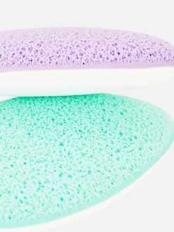 Accessoires De Soins|Primark Lot De 2 éponges Nettoyantes Double Face Multicolore