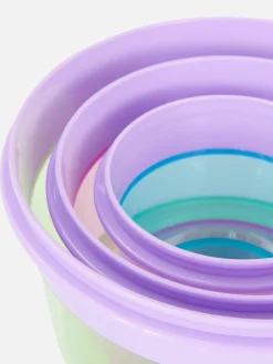 Ustensiles De Cuisine Et Pâtisserie|Primark Lot De 3 Pots à Encas Ronds Violet