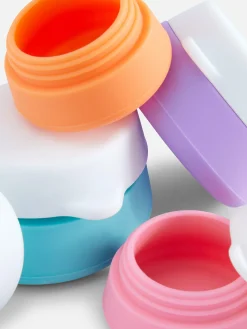Accessoires De Soins|Accessoires Voyages|Primark Lot De 4 Pots De Voyage En Silicone Multicolore