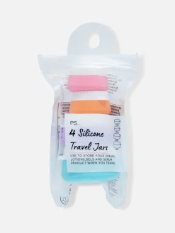 Accessoires De Soins|Accessoires Voyages|Primark Lot De 4 Pots De Voyage En Silicone Multicolore