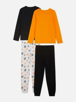 Pyjamas Et Vêtements De Nuit|Primark Lot De 2 Pyjamas à Manches Longues Dragon Ball Z Orange