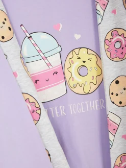 Pyjamas Et Vêtements De Nuit|Primark Lot De 2 Pyjamas à Motifs Bubble Tea Multicolore