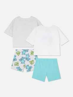 Pyjamas Et Vêtements De Nuit|Primark Lot De 2 Pyjamas Courts Disney Monsters, Inc. Multicolore