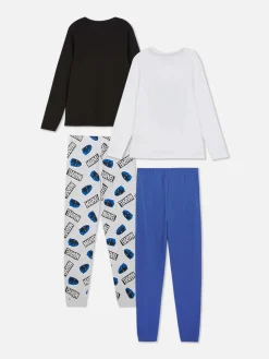 Pyjamas Et Vêtements De Nuit|Primark Lot De 2 Pyjamas Longs Marvel Black Panther Bleu