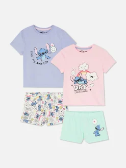 Pyjamas Et Vêtements De Nuit|Primark Lot De 2 Pyjamas Short Disney Lilo & Stitch Multicolore