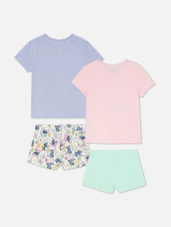 Pyjamas Et Vêtements De Nuit|Primark Lot De 2 Pyjamas Short Disney Lilo & Stitch Multicolore