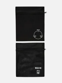 Paniers À Linge|Primark Lot De 2 Sacs De Lavage Pour Culottes Menstruelles Noir