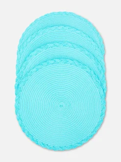 Art De La Table|Primark Lot De 4 Sets De Table Ronds Turquoise