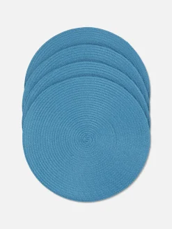 Art De La Table|Primark Lot De 4 Sets De Table Tissés Bleu marine