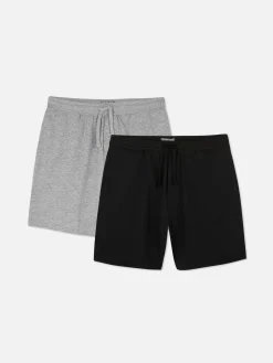 Pyjamas|Primark Lot De 2 Shorts En Jersey Noir