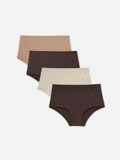 Culotte|Primark Lot De 4 Shorts Pour Tous Les Jours Naturel