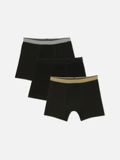 Sous-Vêtements|Primark Lot De 3 Shortys à Taille Métallisée Noir