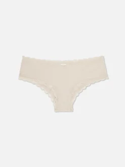 Culotte|Primark Lot De 3 Shortys Bordés De Dentelle Blanc cassé