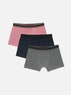 Sous-Vêtements|Primark Lot De 3 Shortys Effet Chiné Rose