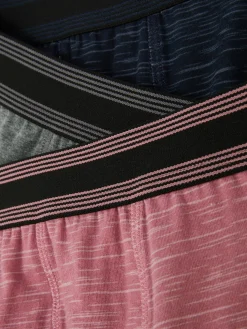 Sous-Vêtements|Primark Lot De 3 Shortys Effet Chiné Rose