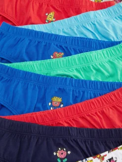 Sous-Vêtement|Primark Lot De 10 Slips à Imprimé Nourriture Multicolore