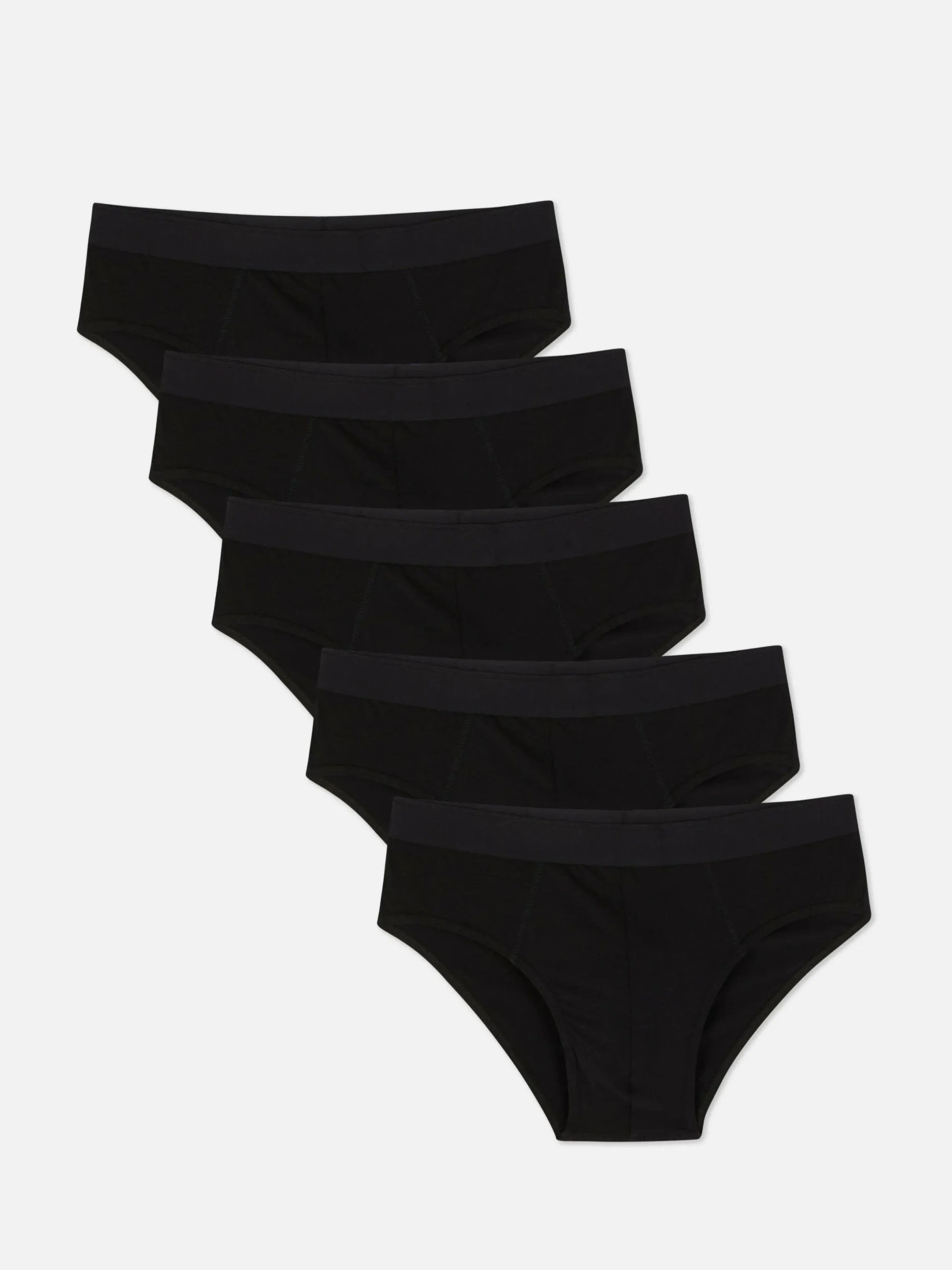 Sous-Vêtements|Primark Lot De 5 Slips Essential Noir
