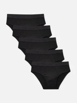 Sous-Vêtements|Primark Lot De 5 Slips Essential Noir 2
