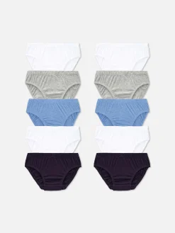 Sous-Vêtement|Primark Lot De 10 Slips Essentiels Multicolore