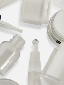 Accessoires De Soins|Accessoires Voyages|Primark Lot De 4 Soins Visage De Voyage Argent