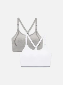 Soutiens-Gorge|Primark Lot De 2 Soutiens-gorge De Sport Dos Nageur Blanc