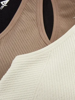 Soutiens-Gorge|Primark Lot De 3 Soutiens-gorge De Sport Sans Coutures Grège