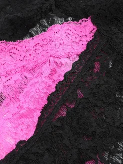 Culotte|Primark Lot De 3 Strings à Finitions En Dentelle Noir