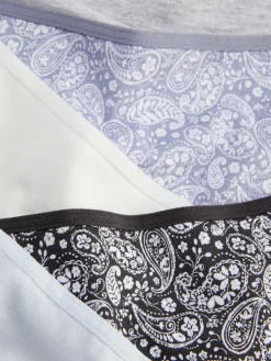 Culotte|Primark Lot De 5 Strings à Motifs Pour Tous Les Jours Bleu