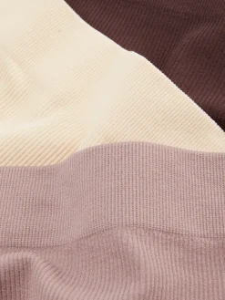 Culotte|Primark Lot De 3 Strings Côtelés Figue