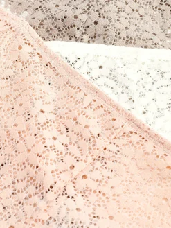 Culotte|Primark Lot De 3 Strings En Dentelle Étain