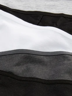 Culotte|Primark Lot De 5 Strings Essentiels Noir/Blanc