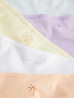 Culotte|Primark Lot De 5 Strings Graphiques Multicolore