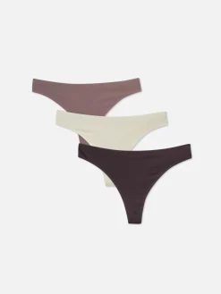 Culotte|Primark Lot De 3 Strings Invisibles Naturel