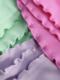 Culotte|Primark Lot De 3 Strings Sans Coutures à Bords Ondulés Rose vif