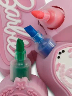 Crayons De Couleur|Primark Lot De 4 Surligneurs Parfumés Empilables Barbie Rose