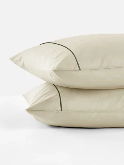 Draps Et Taies D'Oreillers|Primark Lot De 2 Taies D'oreiller à 300 Fils Taupe