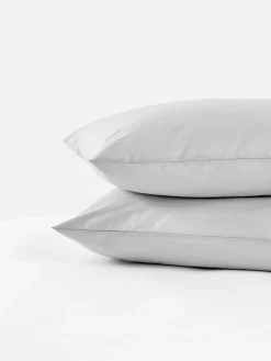 Draps Et Taies D'Oreillers|Primark Lot De 2 Taies D'oreiller Essential Gris clair