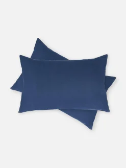 Draps Et Taies D'Oreillers|Primark Lot De 2 Taies D'oreiller Essential Bleu marine
