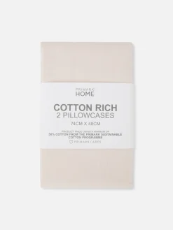 Draps Et Taies D'Oreillers|Primark Lot De 2 Taies D'oreiller Essential Rose clair