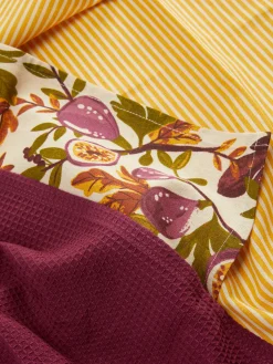 Art De La Table|Primark Lot De 3 Torchons Bordeaux