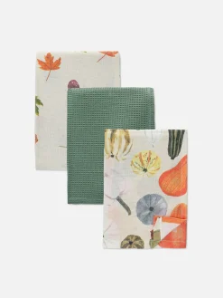 Art De La Table|Primark Lot De 3 Torchons Vert