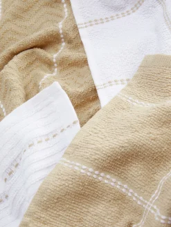 Art De La Table|Primark Lot De 4 Torchons En Coton éponge Nude