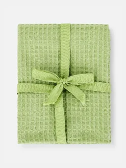 Art De La Table|Primark Lot De 4 Torchons Gaufrés Vert