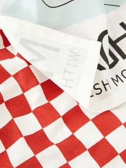 Art De La Table|Primark Lot De 2 Torchons Imprimés Rouge