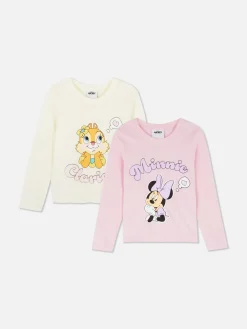 Hauts Et T-Shirts|Primark Lot De 2 T-shirts à Manches Longues Disney Minnie Et Ses Amis Multicolore